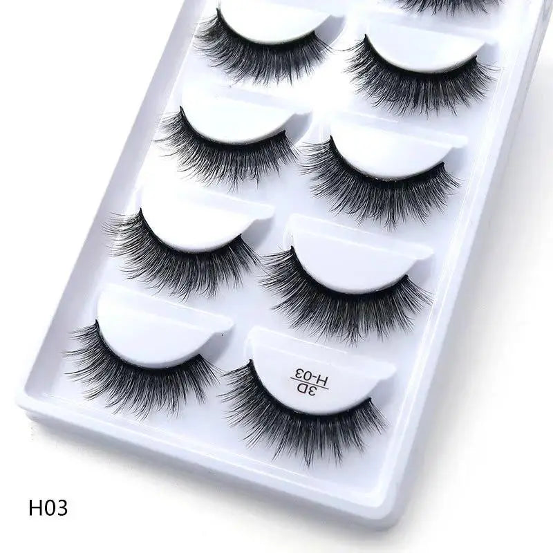 Main Character Lashes – 3D Handmade Wispy Faux Mink Lash Wardrobe (5-Piece Set)