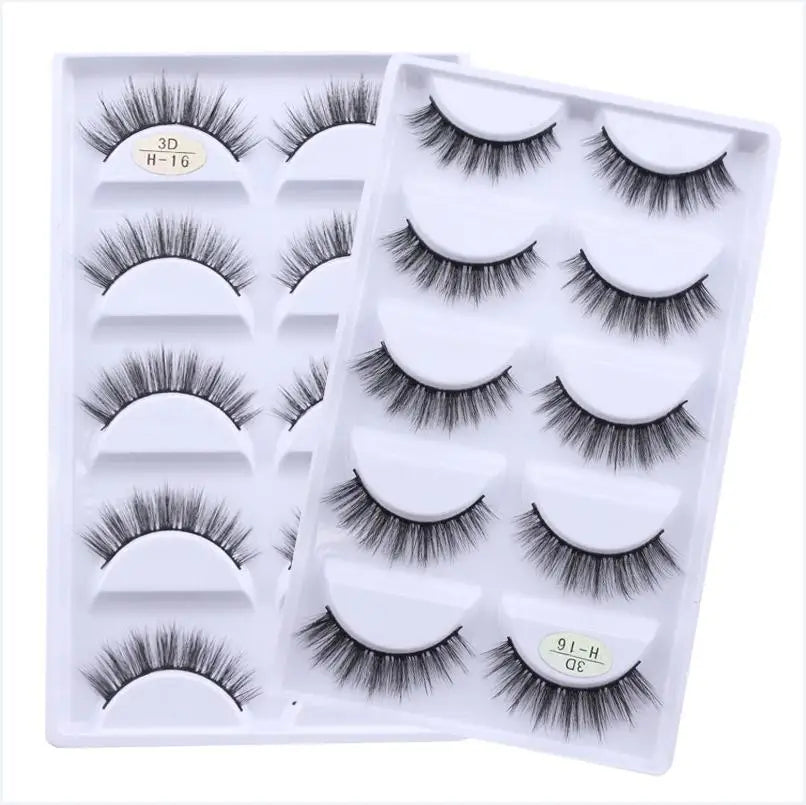 Main Character Lashes – 3D Handmade Wispy Faux Mink Lash Wardrobe (5-Piece Set)