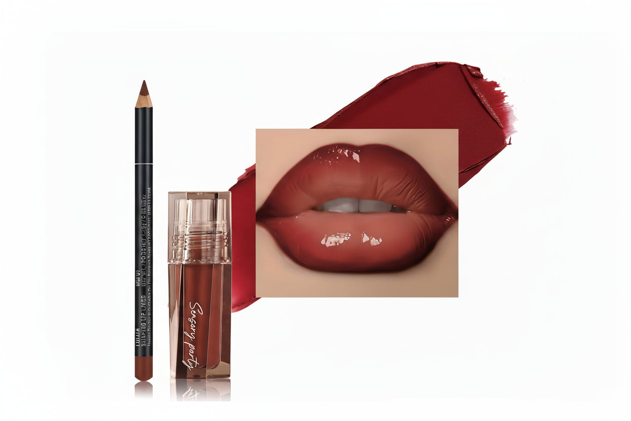 Matte Aura Lip Gloss & Liner Duo