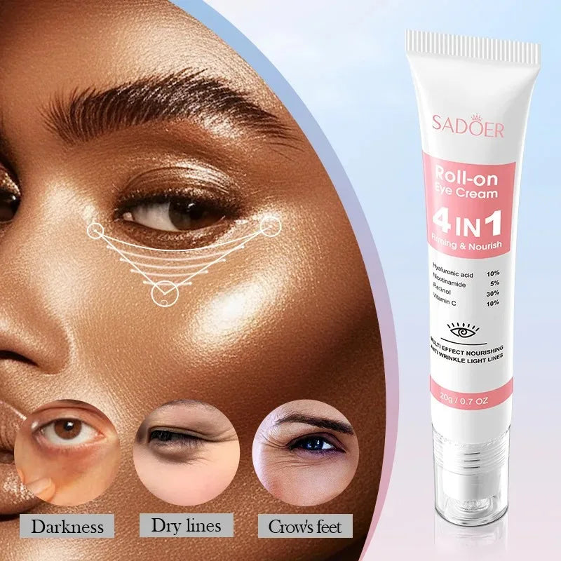 SADOER 4-in-1 Roll-On Radiance Eye Serum Brighten • Firm • Hydrate • Refresh - Greycord