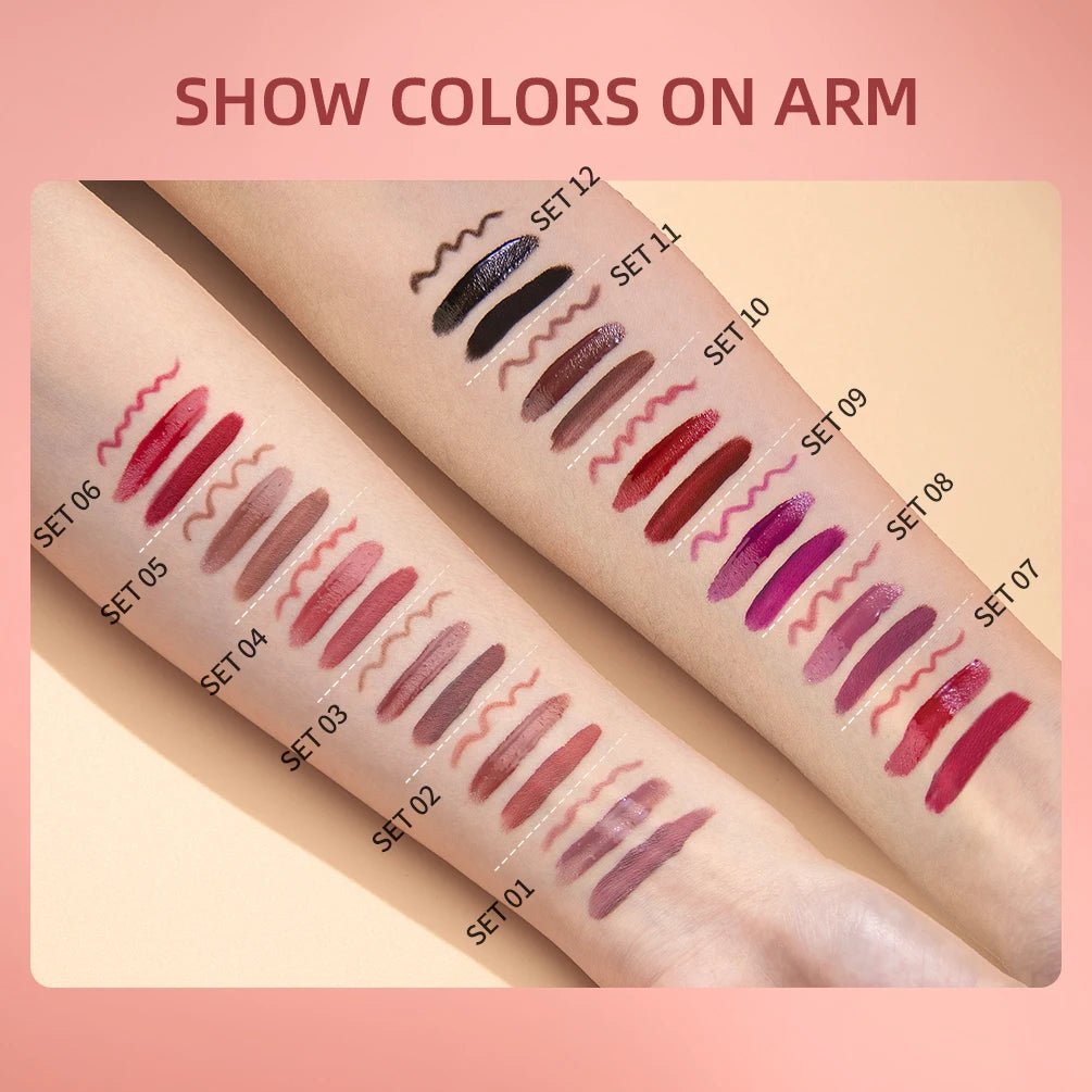 Velvet Lip & Define Liquid Lipstick & Liner Set - Greycord BeautyGreycord Beauty