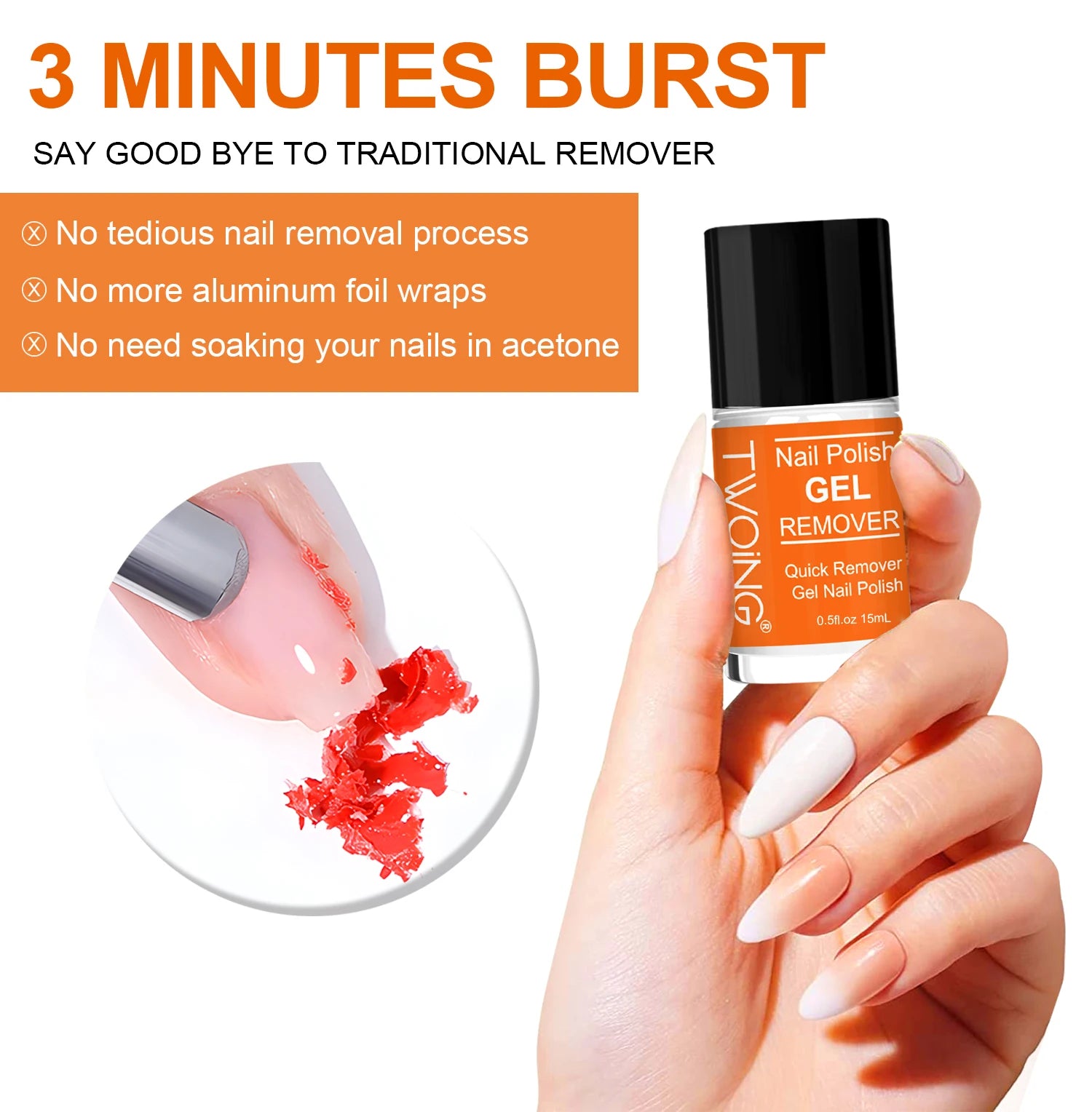 InstaOff Nail Gel Polish Remover Quick & Easy Polish Remover