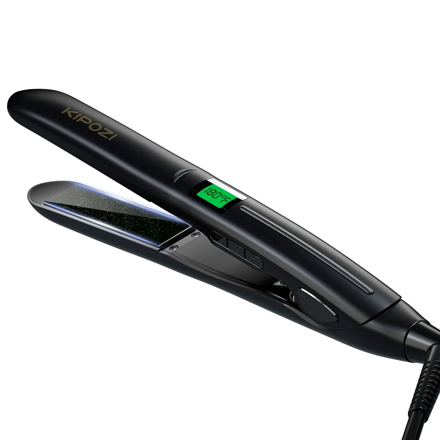 KIPOZI Titanium Pro Glide Flat Iron – Digital Smart Styler - Greycord