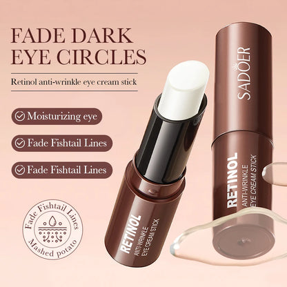 Retinol Eye Cream Stick, Reduces Dark Circles and Wrinkles, Moisturizes and Tightens The Eyes, Eye Cream