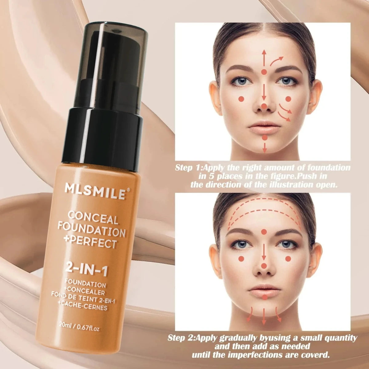 MLSMILE Matte Foundation - Greycord BeautyGreycord Beauty