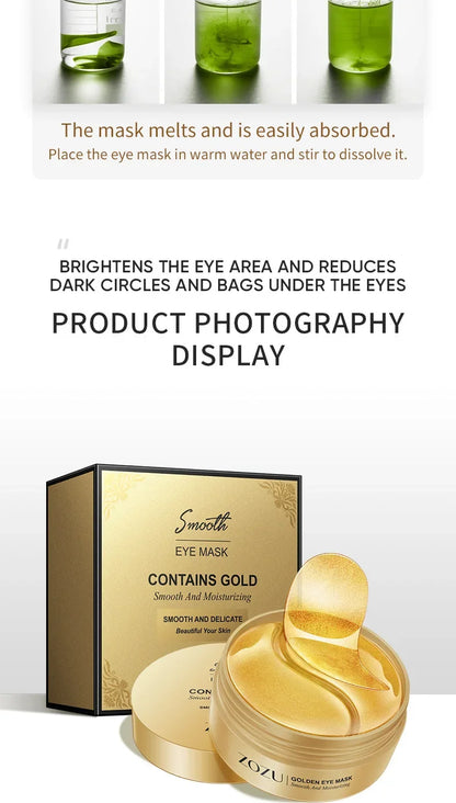 SADOER Golden Avocado Eye Patches – Anti-Dark Circles & Wrinkles (120pcs)