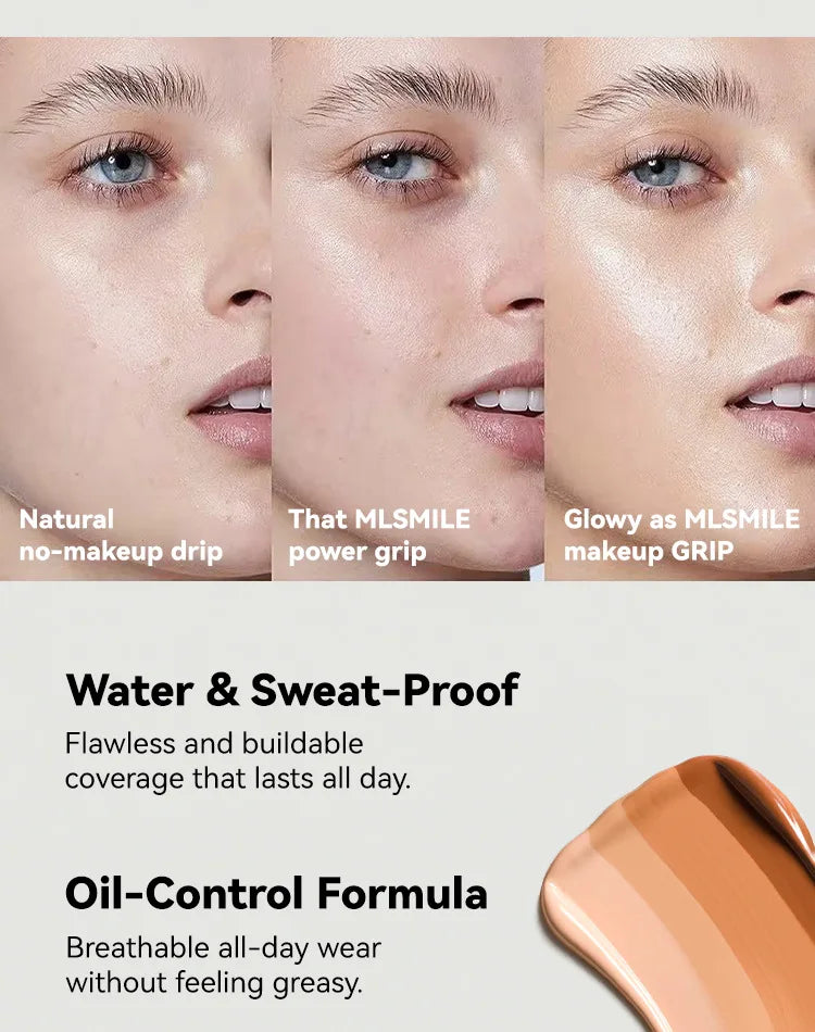 MLSMILE Flawless Matte Foundation – Full Coverage, Concealer Effect