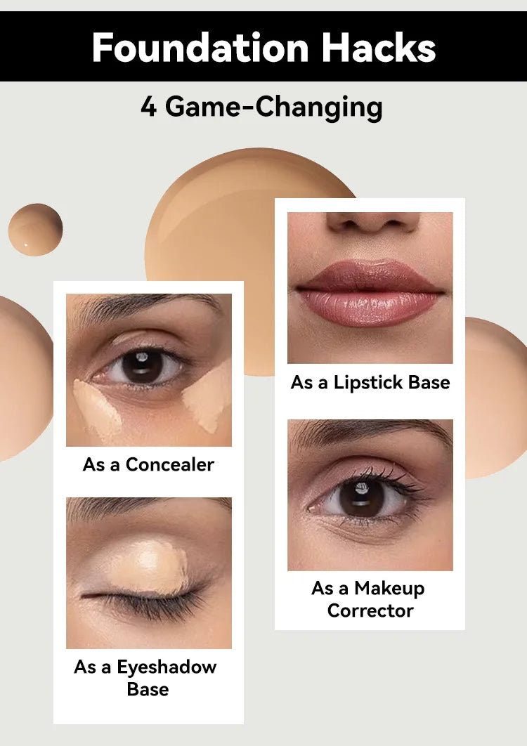 MLSMILE Flawless Matte Foundation – Full Coverage, Concealer Effect