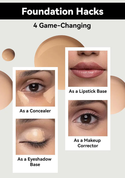 MLSMILE Flawless Matte Foundation – Full Coverage, Concealer Effect