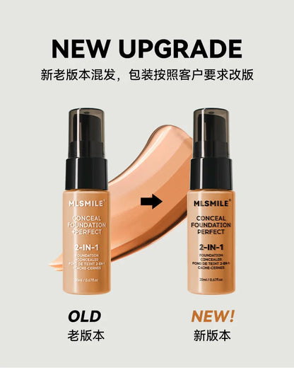 MLSMILE Flawless Matte Foundation – Full Coverage, Concealer Effect
