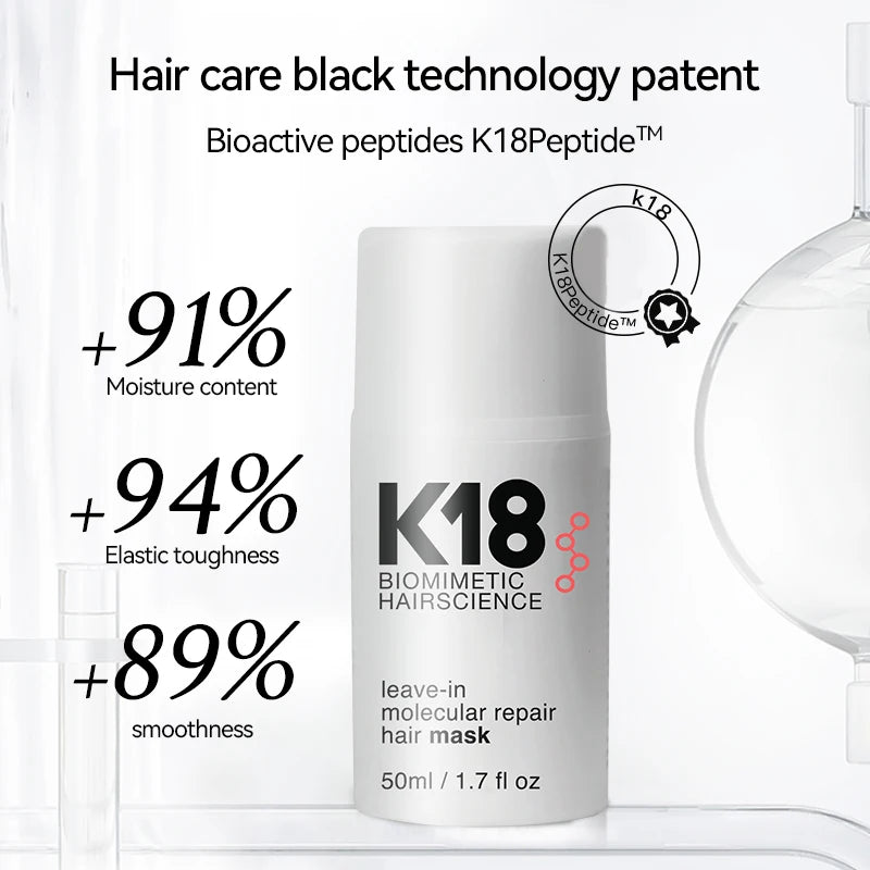 Original K18 Repair Hair Mask Leave-In Molecular Damage Restore Soft Hair Deep Keratin Scalp Treatment Hair Care Product - Greycord Beauty