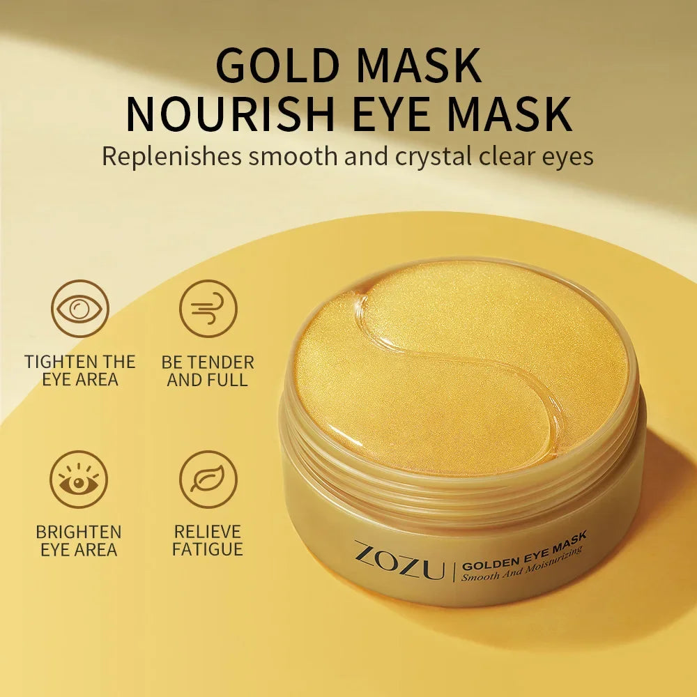 SADOER Golden Avocado Eye Patches – Anti-Dark Circles & Wrinkles (120pcs)