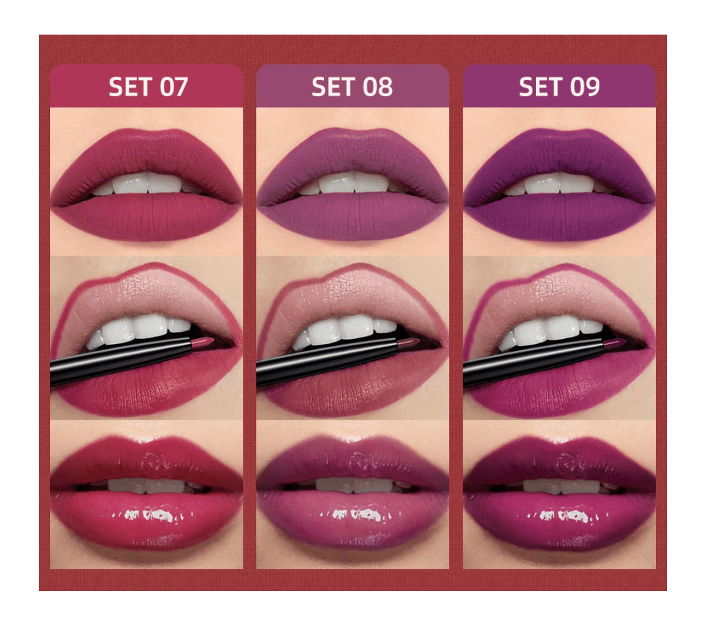 Velvet Lip & Define Liquid Lipstick & Liner Set - Greycord BeautyGreycord Beauty