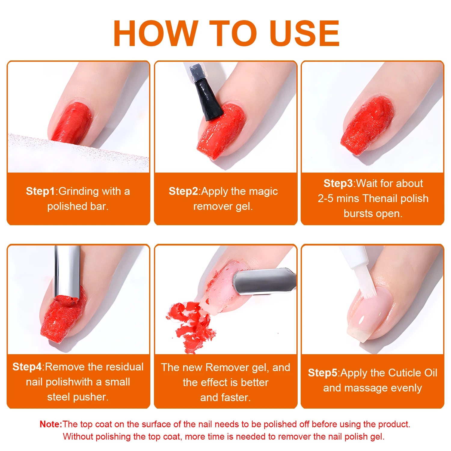 InstaOff Nail Gel Polish Remover Quick & Easy Polish Remover