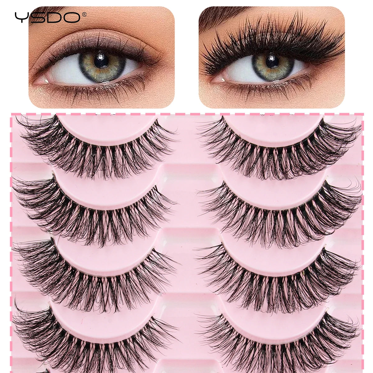 Main Character Lashes – Faux Mink Strip Lash Collection