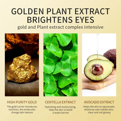 SADOER Golden Avocado Eye Patches – Anti-Dark Circles & Wrinkles (120pcs)