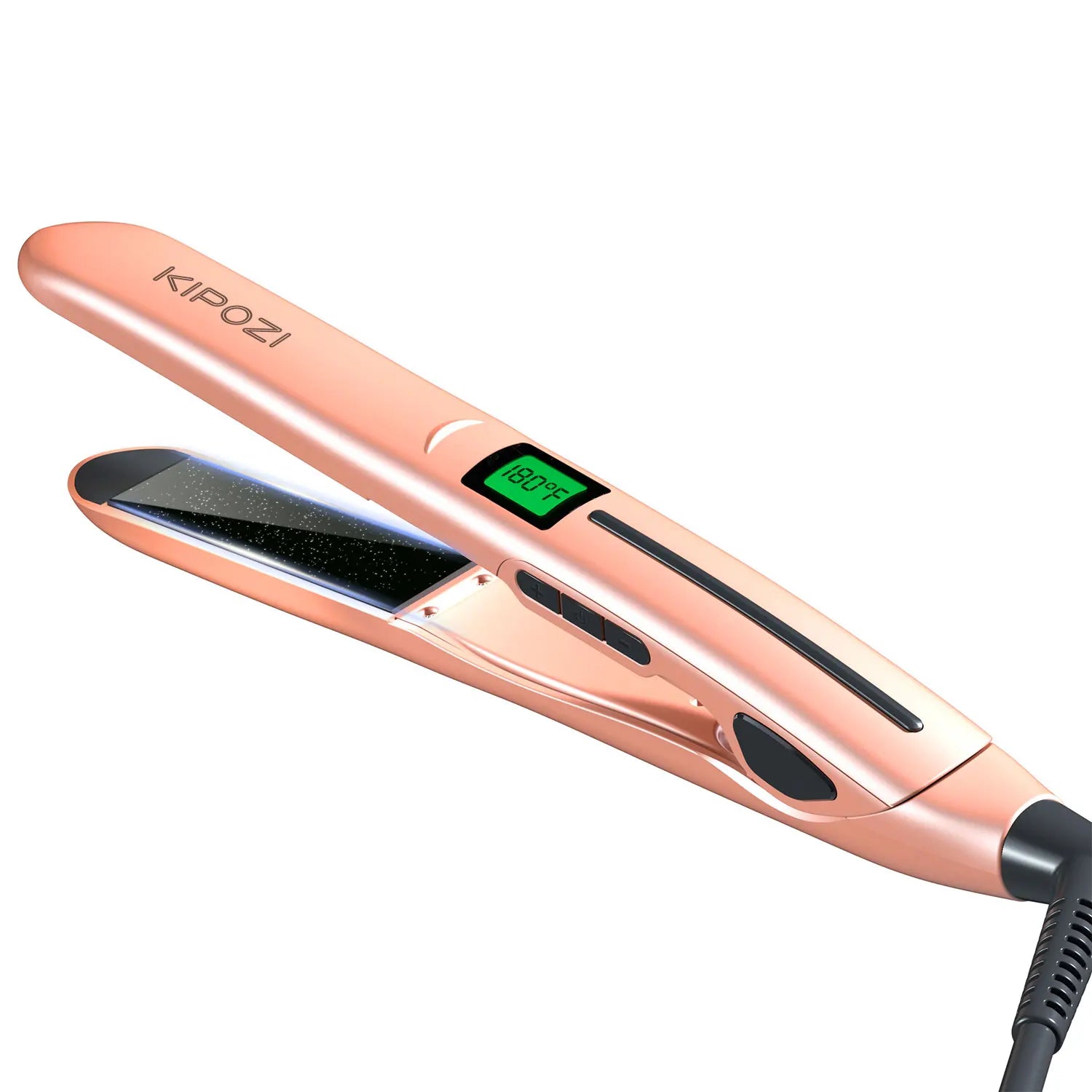 KIPOZI Titanium Pro Glide Flat Iron – Digital Smart Styler - Greycord