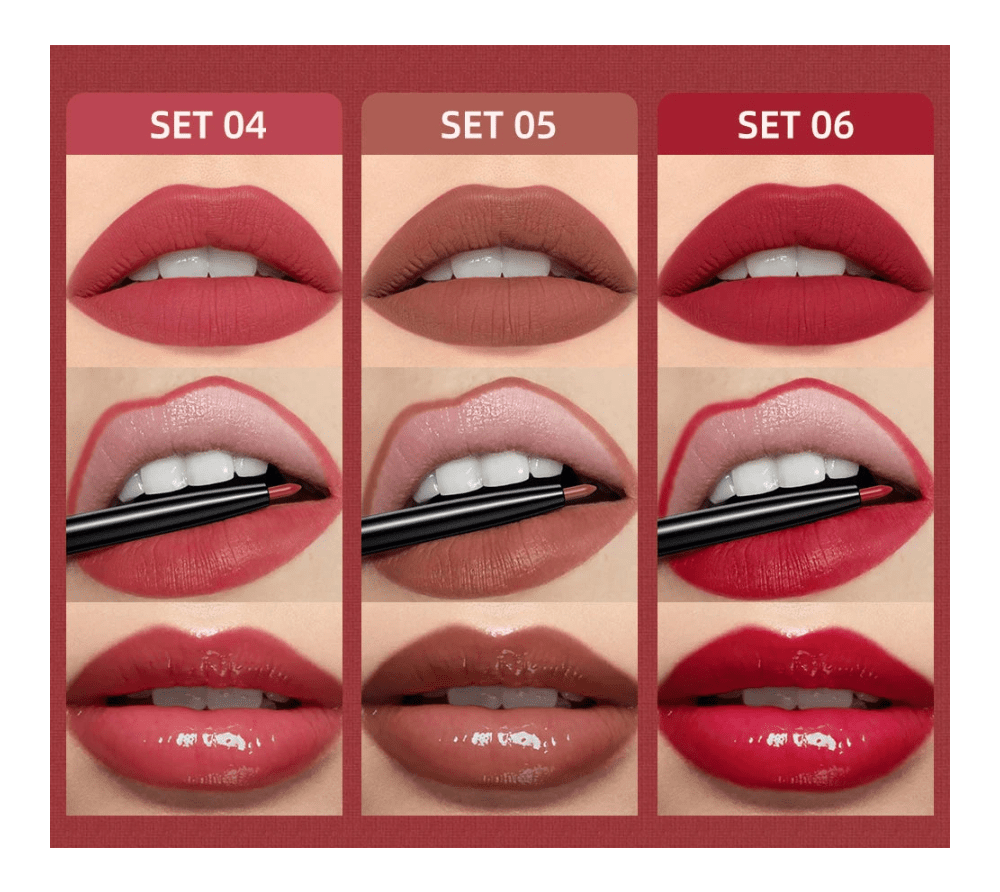 Velvet Lip & Define Liquid Lipstick & Liner Set - Greycord BeautyGreycord Beauty