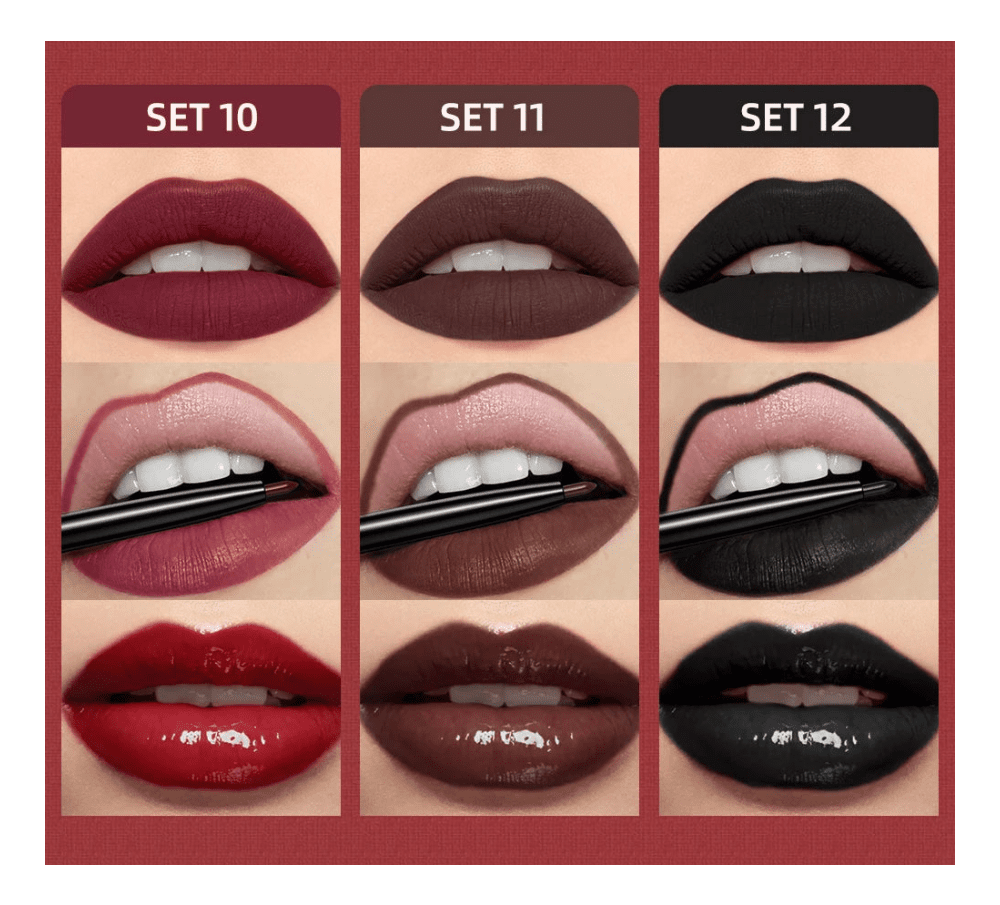 Velvet Lip & Define Liquid Lipstick & Liner Set - Greycord BeautyGreycord Beauty