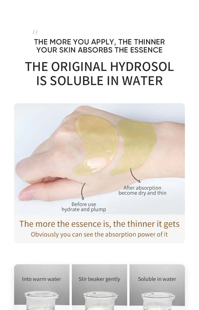 SADOER Golden Avocado Eye Patches – Anti-Dark Circles & Wrinkles (120pcs)