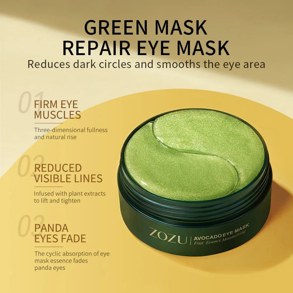SADOER Golden Avocado Eye Patches – Anti-Dark Circles & Wrinkles (120pcs)