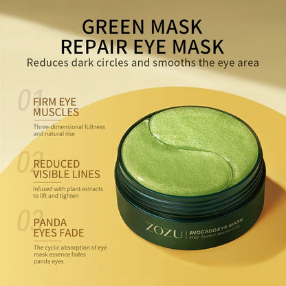 SADOER Golden Avocado Eye Patches – Anti-Dark Circles & Wrinkles (120pcs)