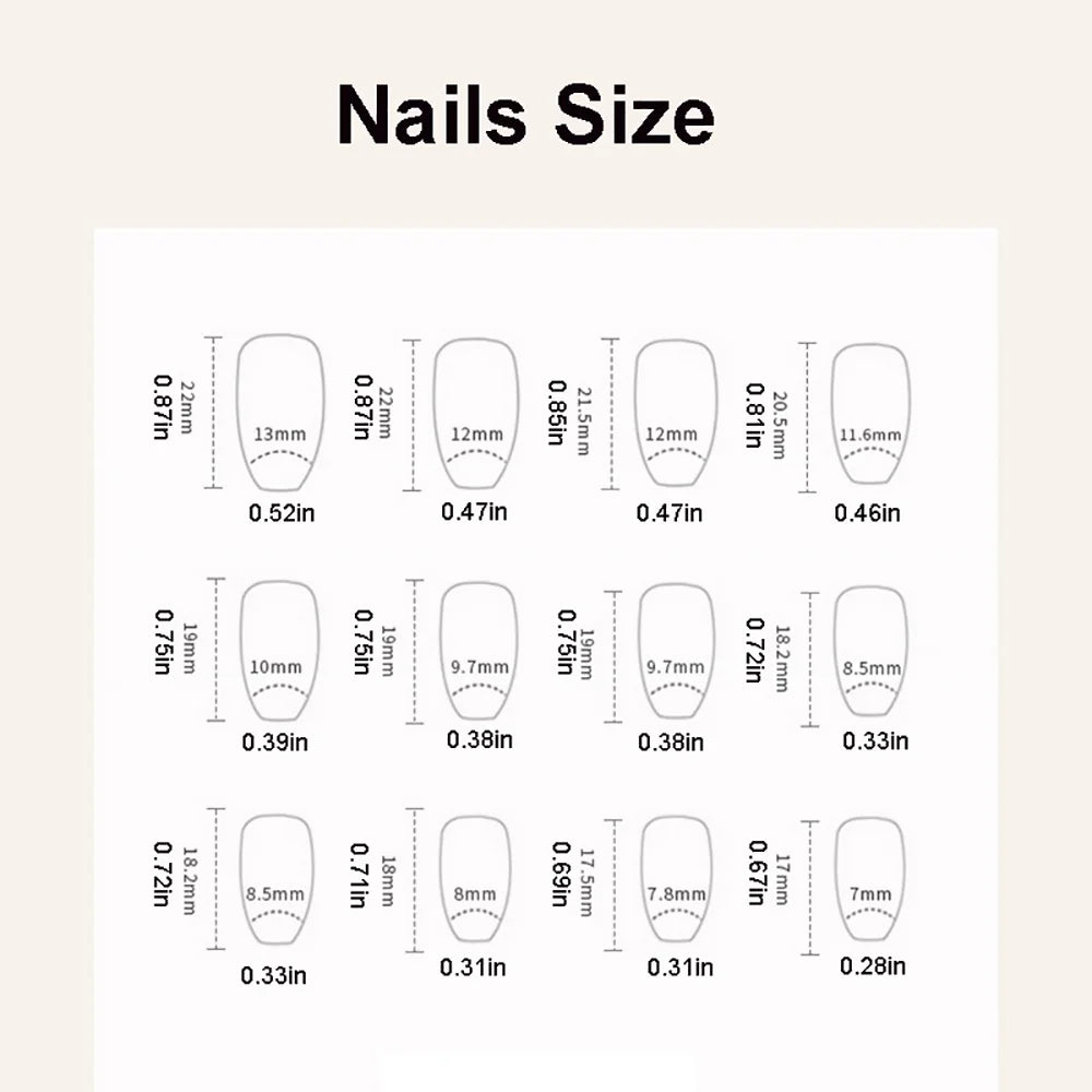 Greycord Beauty™ Multi-Color Gloss Nails – 30PCS - Greycord