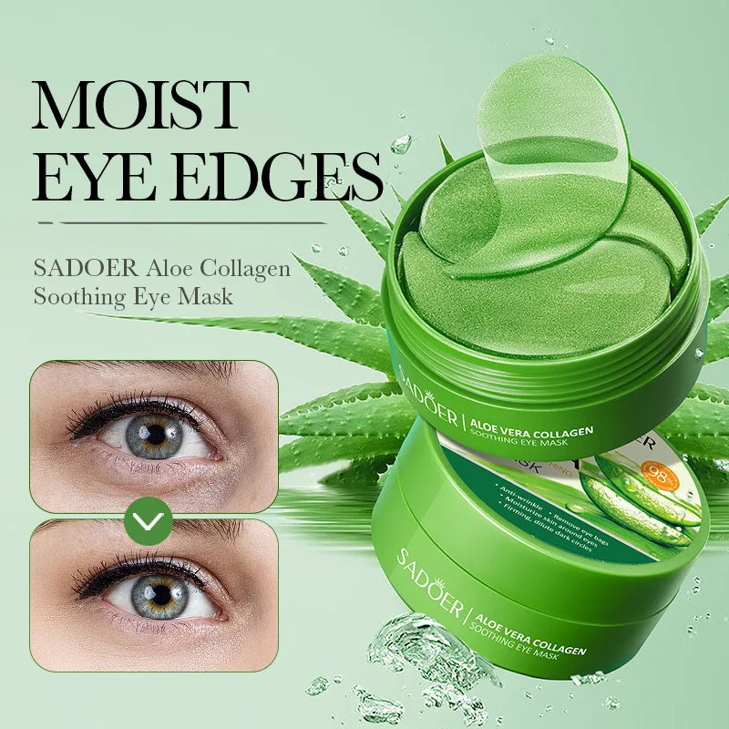 GlowRest™ – Collagen & Aloe Vera Eye Treatment (60 pcs) - Greycord