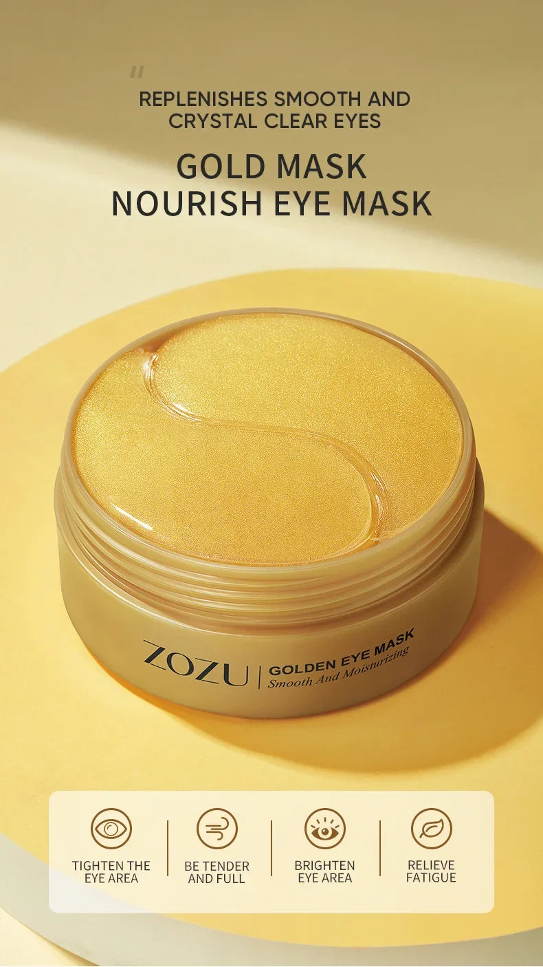 SADOER Golden Avocado Eye Patches – Anti-Dark Circles & Wrinkles (120pcs)