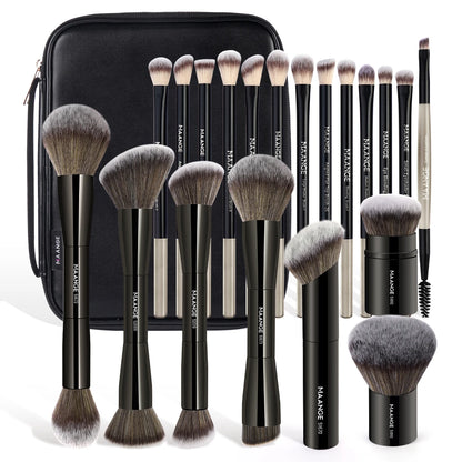 MAANGE All-in-One 20-Piece Brush Collection + Portable Case