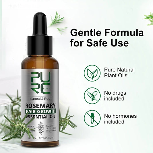 PURC Rosemary Hair Growth, Anti Hair Loss, Scalp Treatment Oil