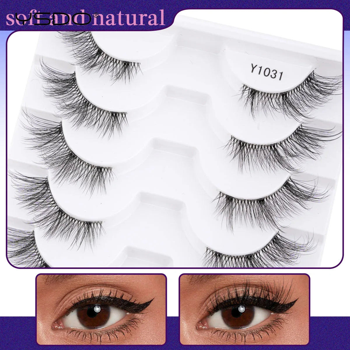 Main Character Lashes – Faux Mink Strip Lash Collection