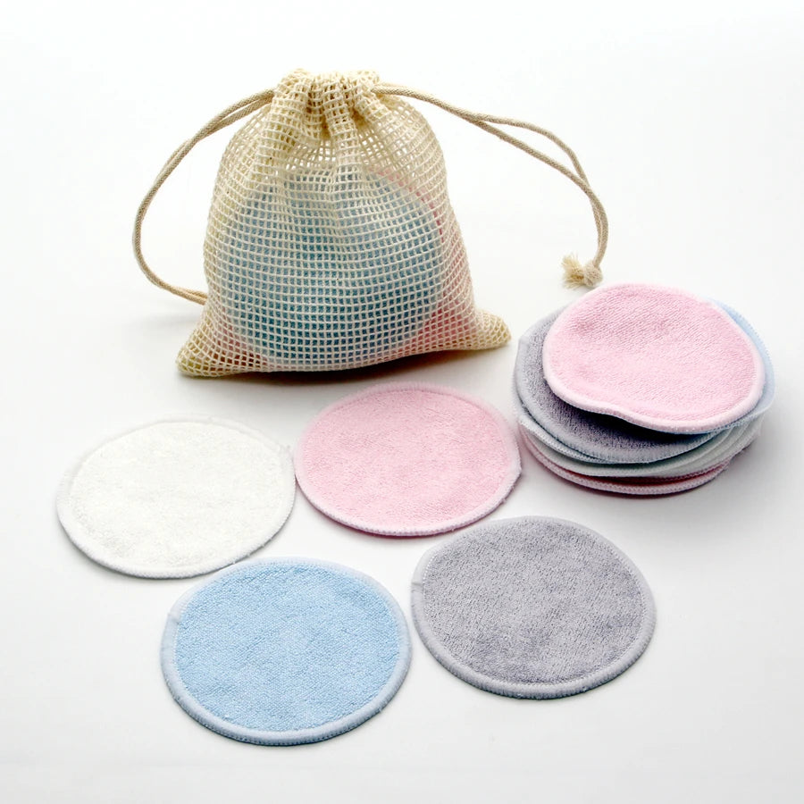 Greycord Beauty™ Reusable Bamboo Cotton Pads – 12-Pack - Greycord
