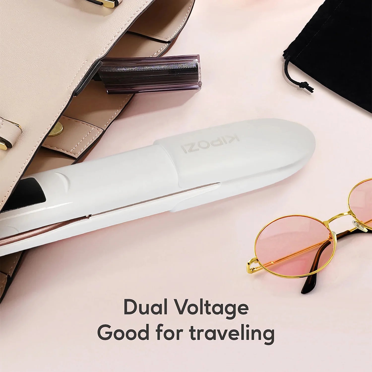 KIPOZI Titanium Pro Glide Flat Iron – Digital Smart Styler - Greycord