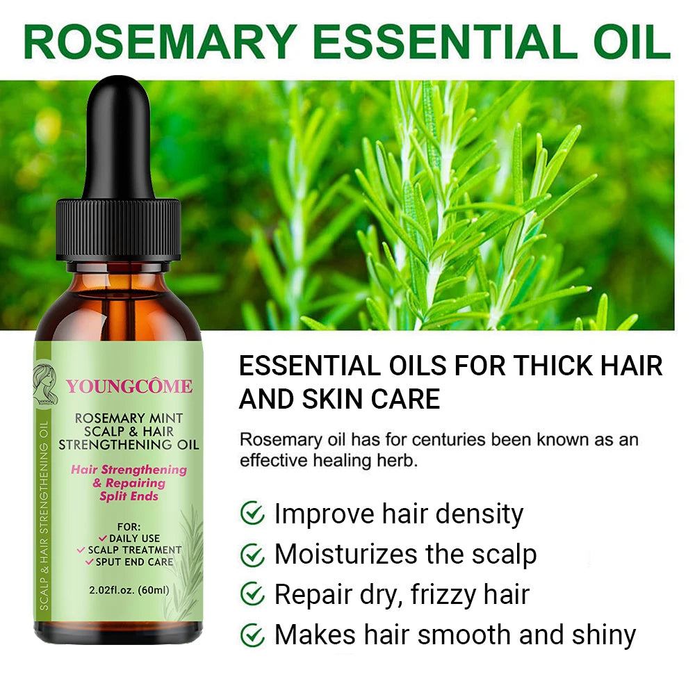 Rosemary Mint Elixir – Nourishing Hair Growth Oil for Stronger, Softer, Shinier Hair - Greycord
