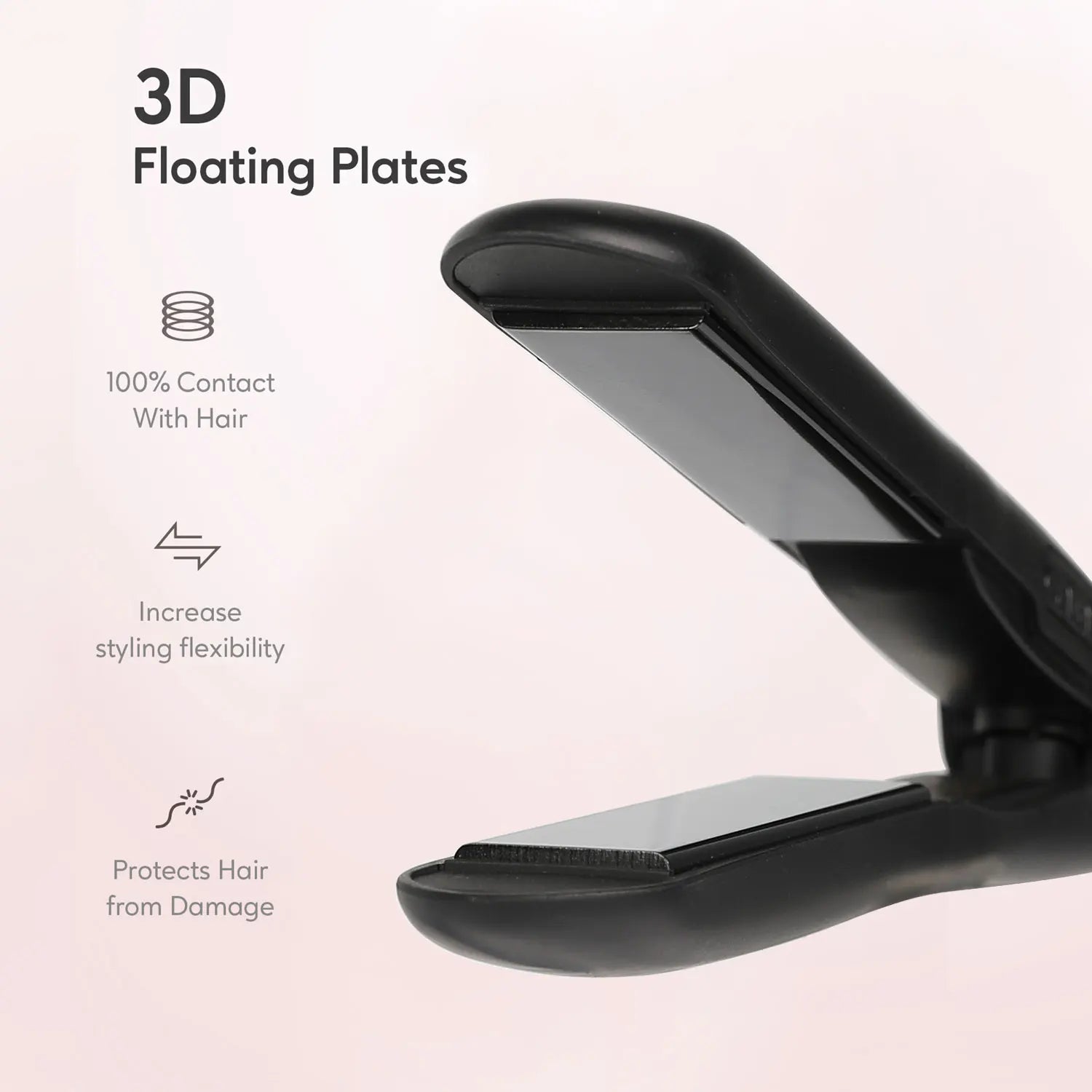 KIPOZI Titanium Pro Glide Flat Iron – Digital Smart Styler - Greycord