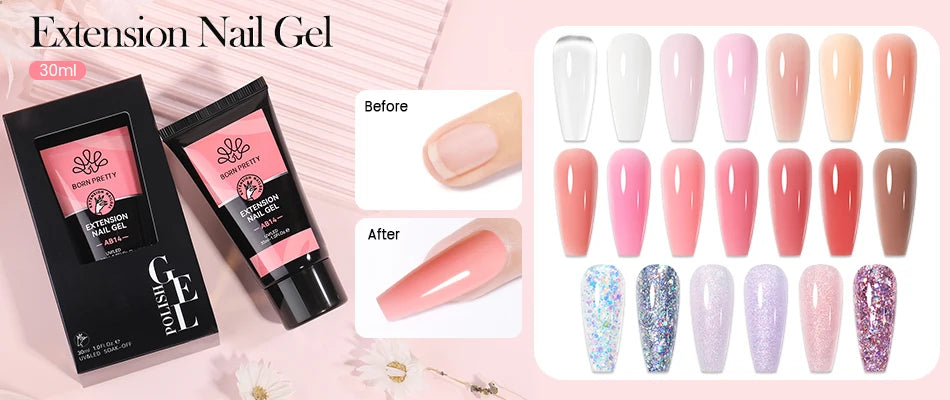 BORN PRETTY 30ml Milky White Builder Gel