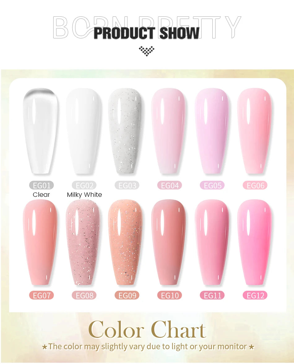 BORN PRETTY 30ml Milky White Builder Gel