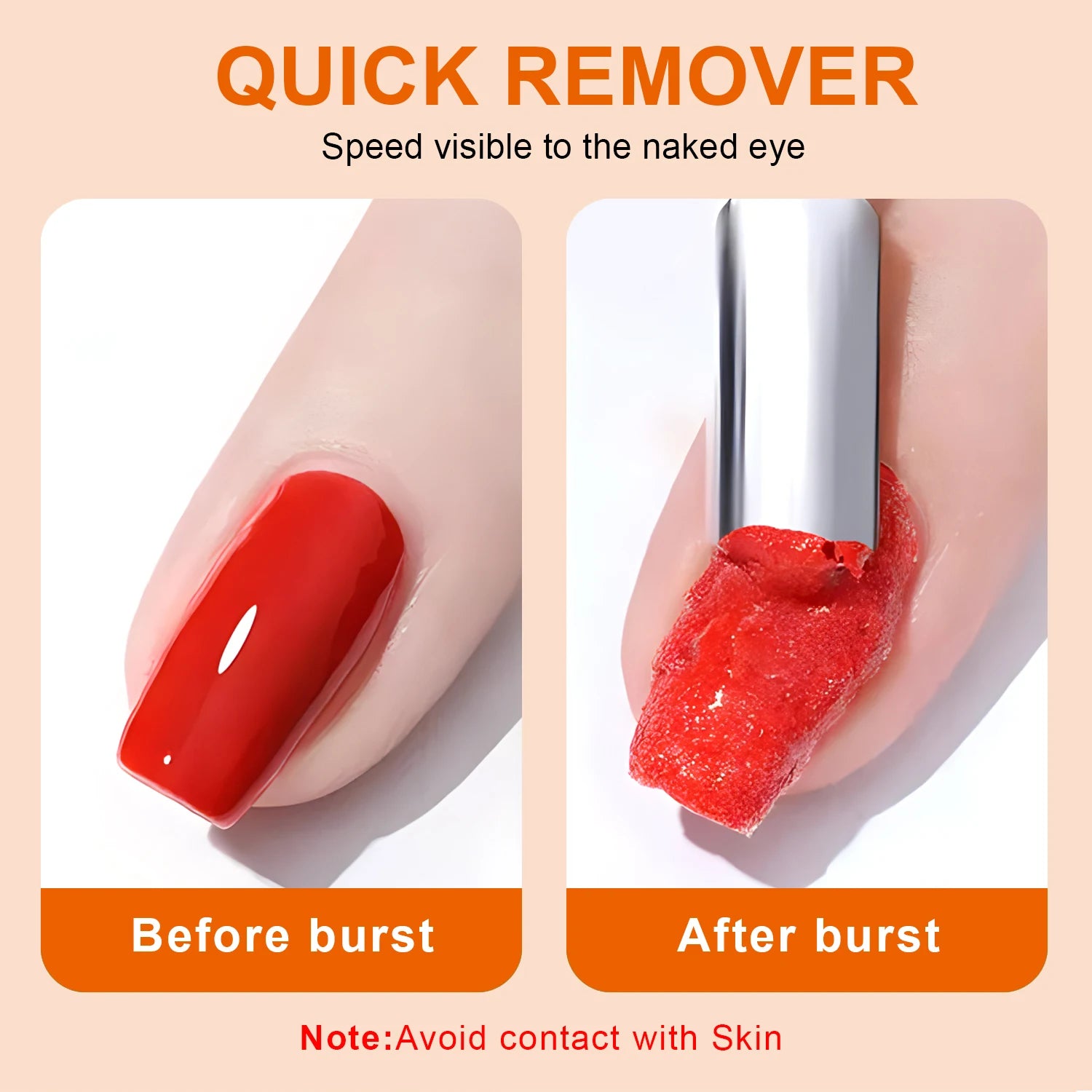 InstaOff Nail Gel Polish Remover Quick & Easy Polish Remover