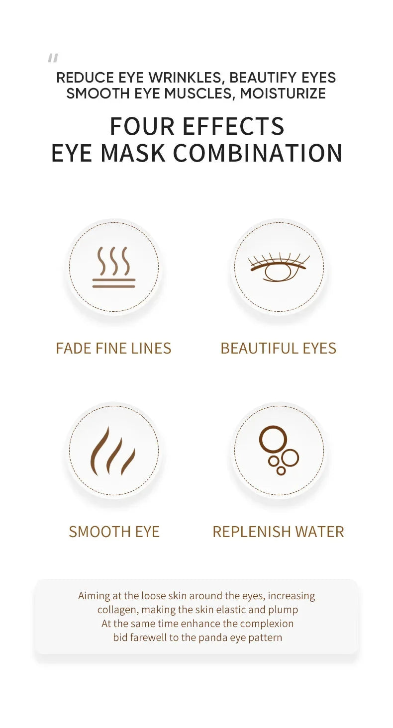 SADOER Golden Avocado Eye Patches – Anti-Dark Circles & Wrinkles (120pcs)