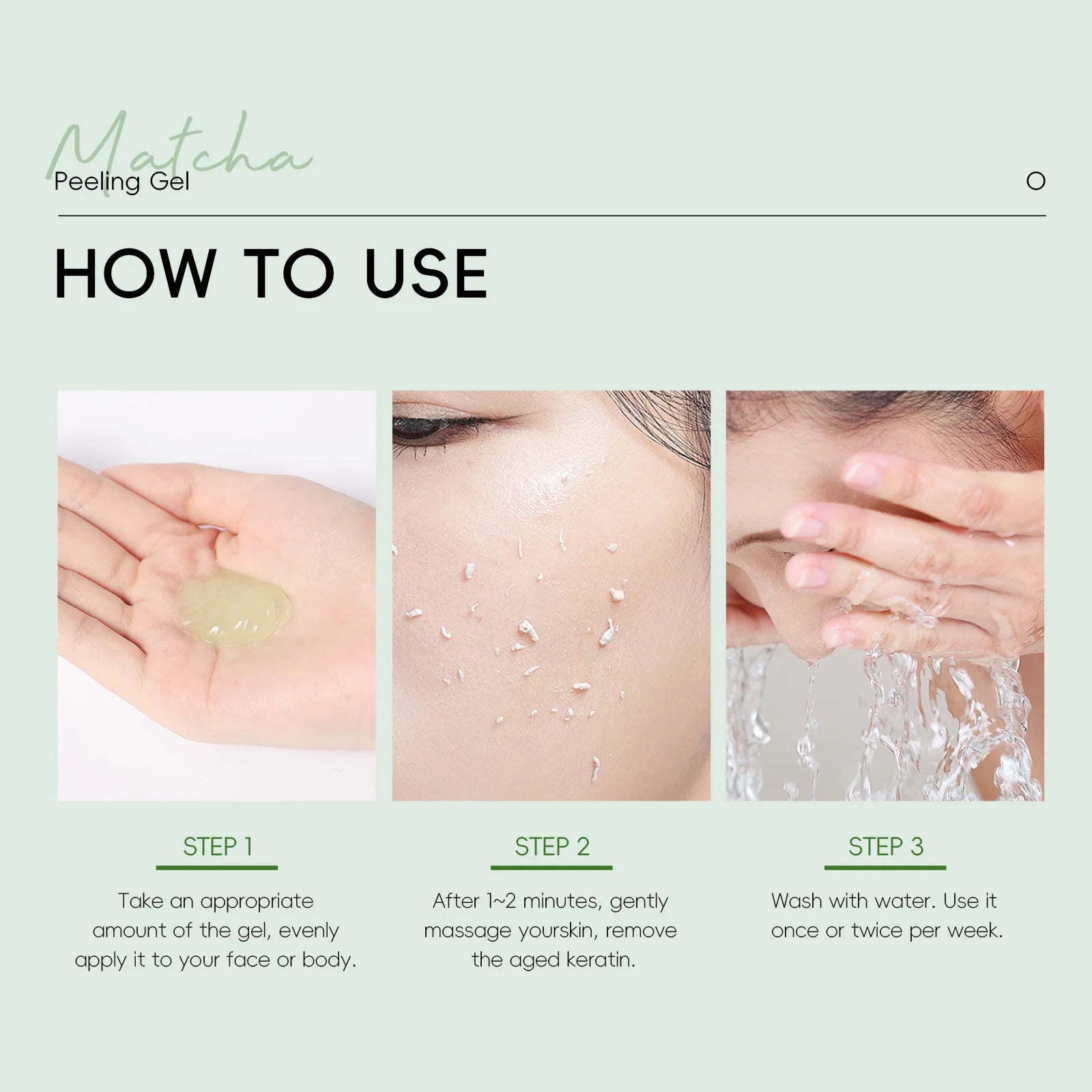 Matcha Exfoliating Peeling Gel Facial Scrub
