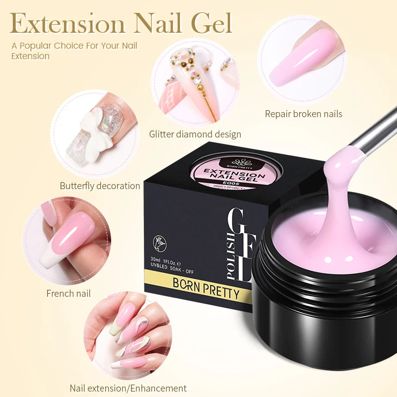 BORN PRETTY 30ml Milky White Builder Gel
