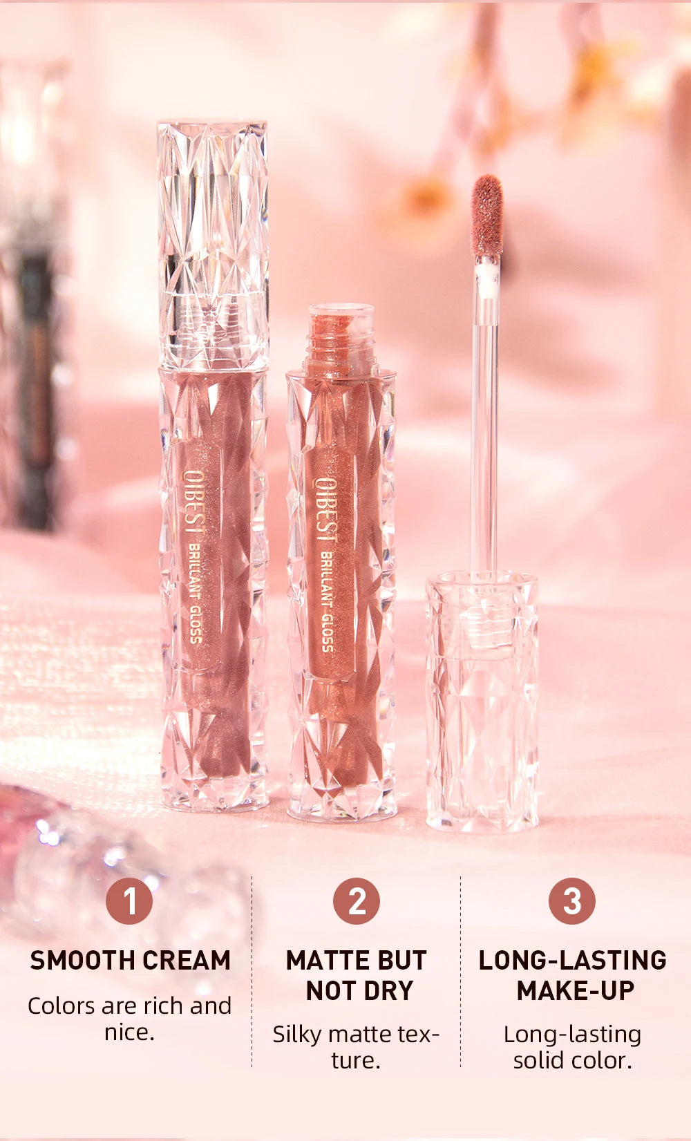 QIBEST Diamond Veil Lip Gloss