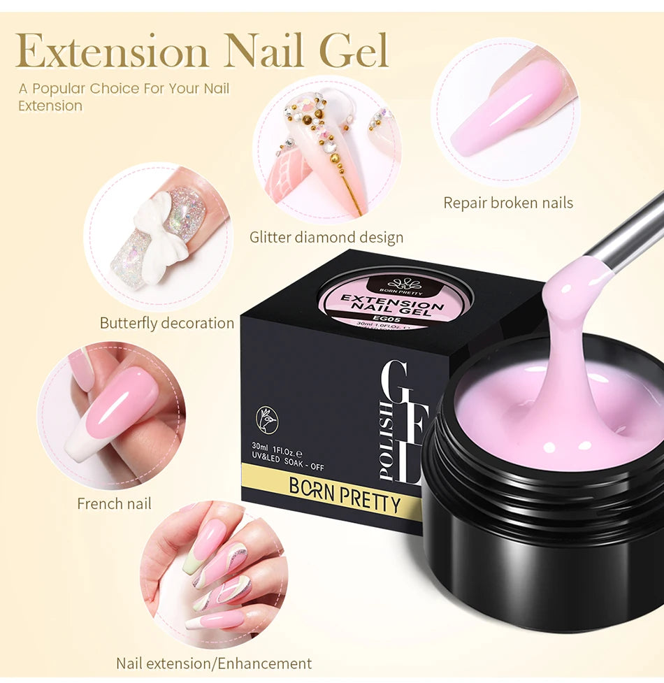BORN PRETTY 30ml Milky White Builder Gel
