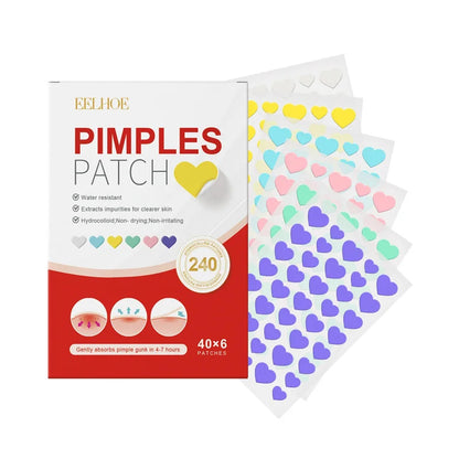 StarPatch – 240pcs Acne Stickers Heart, Star & More | Cover & Heal
