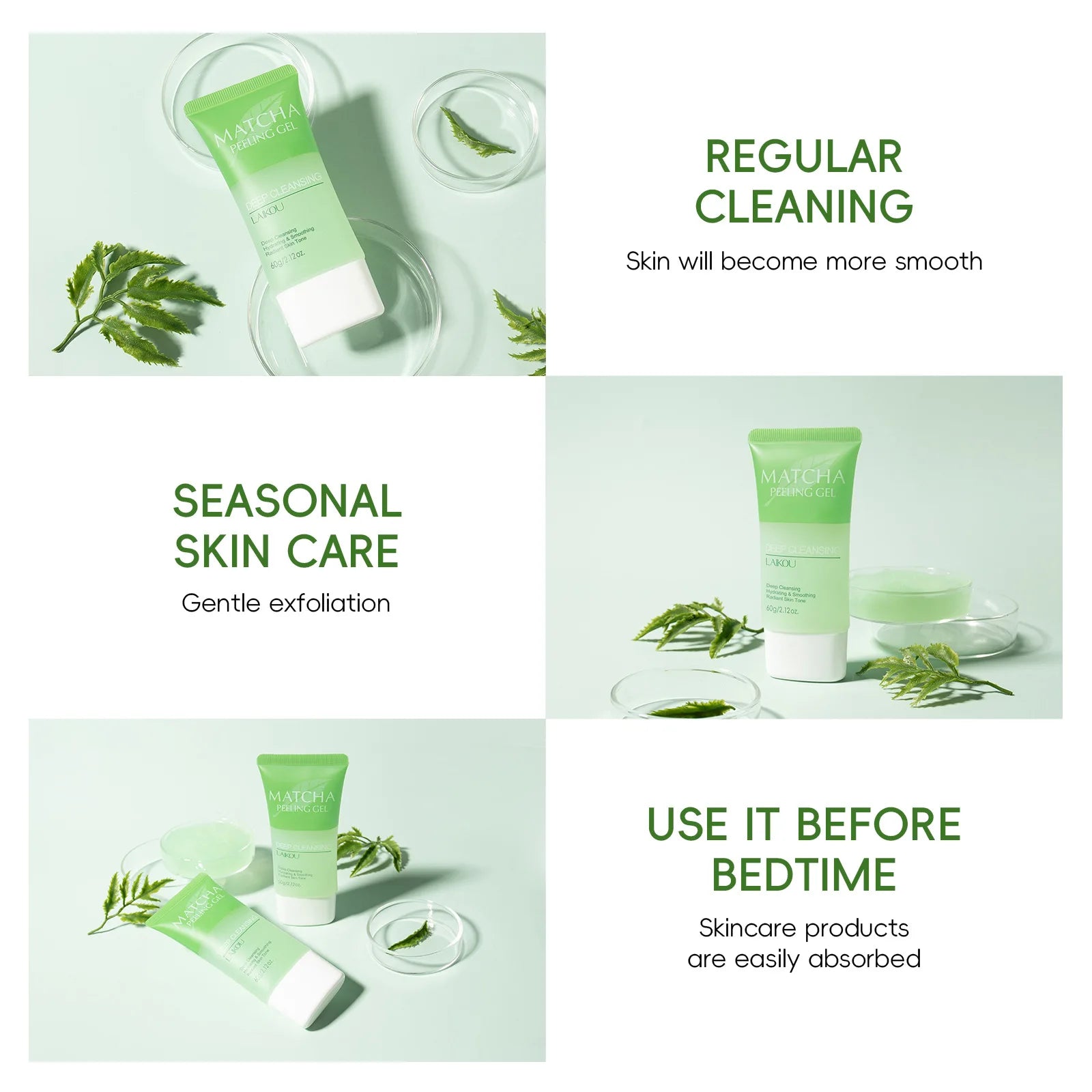 Matcha Exfoliating Peeling Gel Facial Scrub