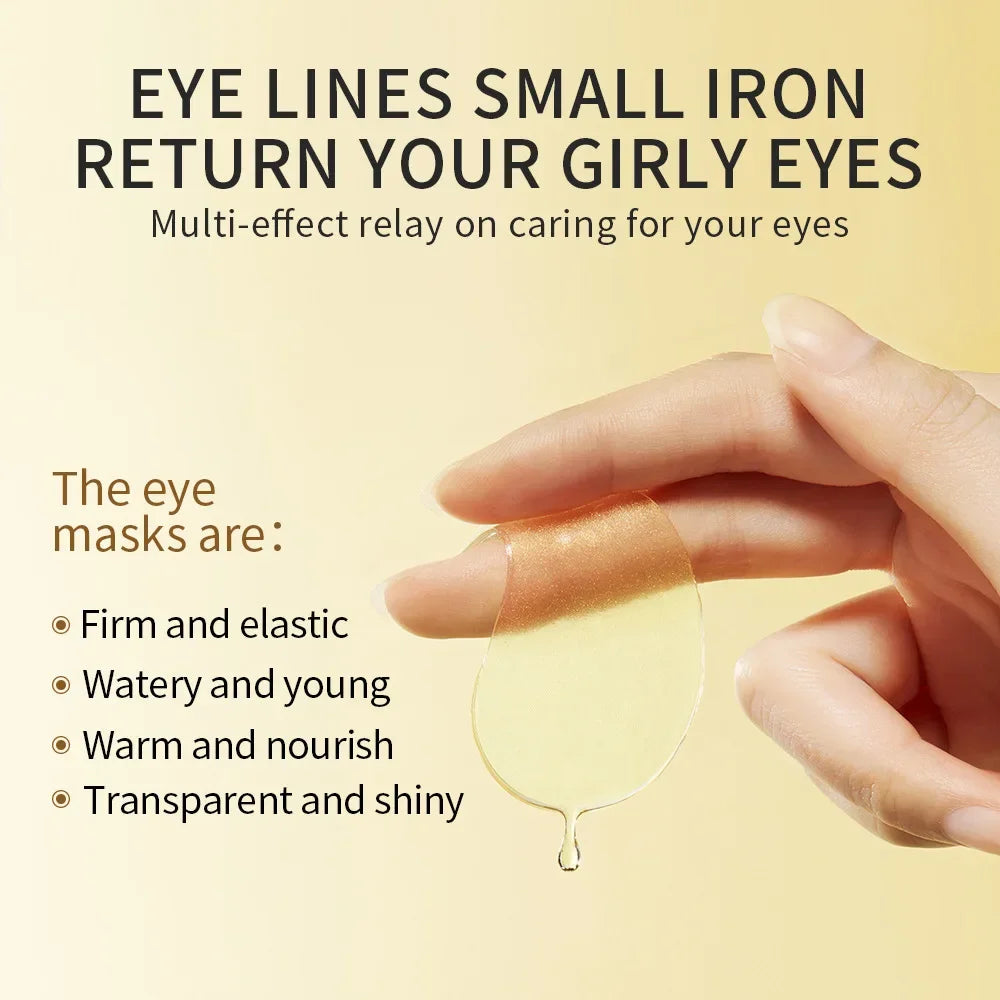 SADOER Golden Avocado Eye Patches – Anti-Dark Circles & Wrinkles (120pcs)
