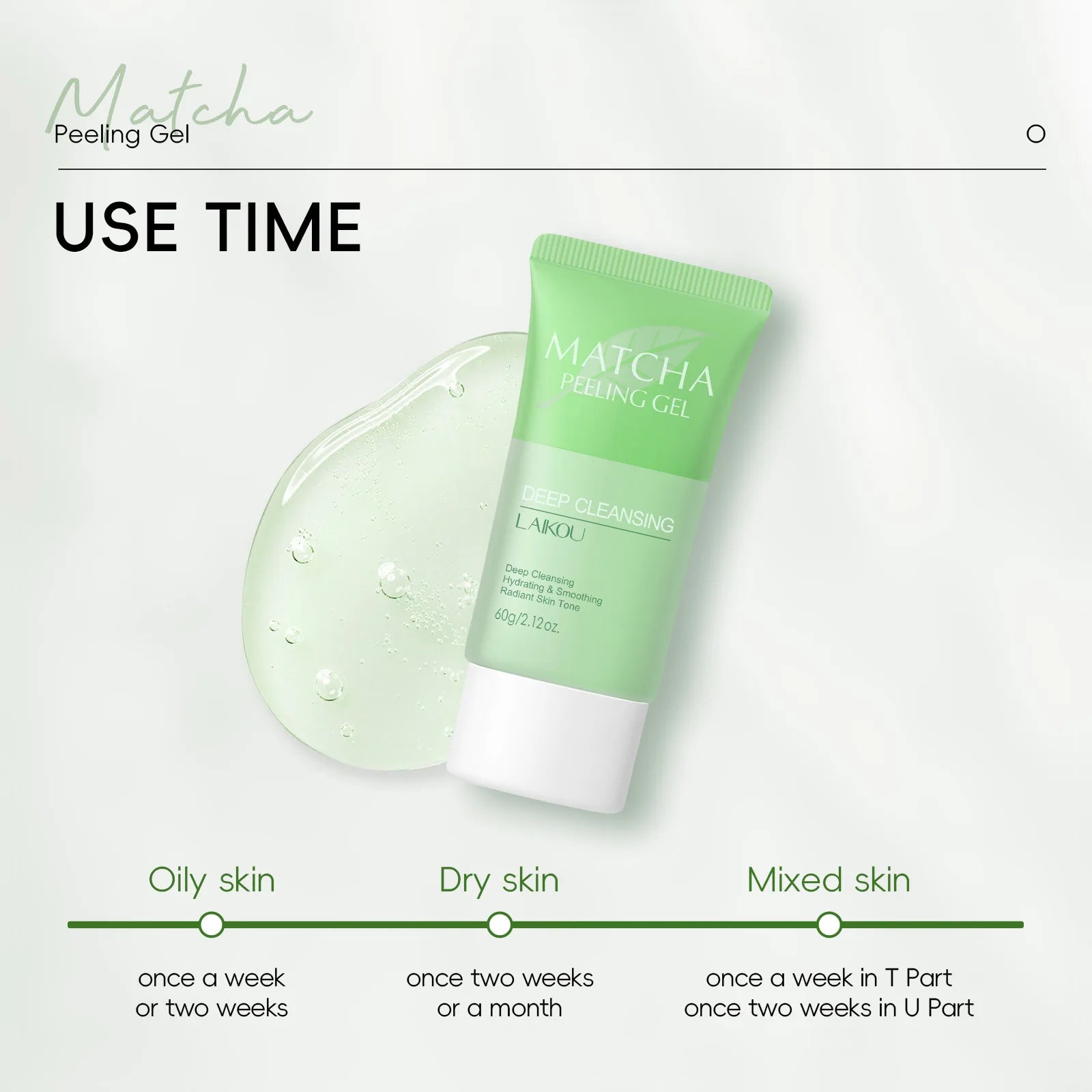 Matcha Exfoliating Peeling Gel Facial Scrub