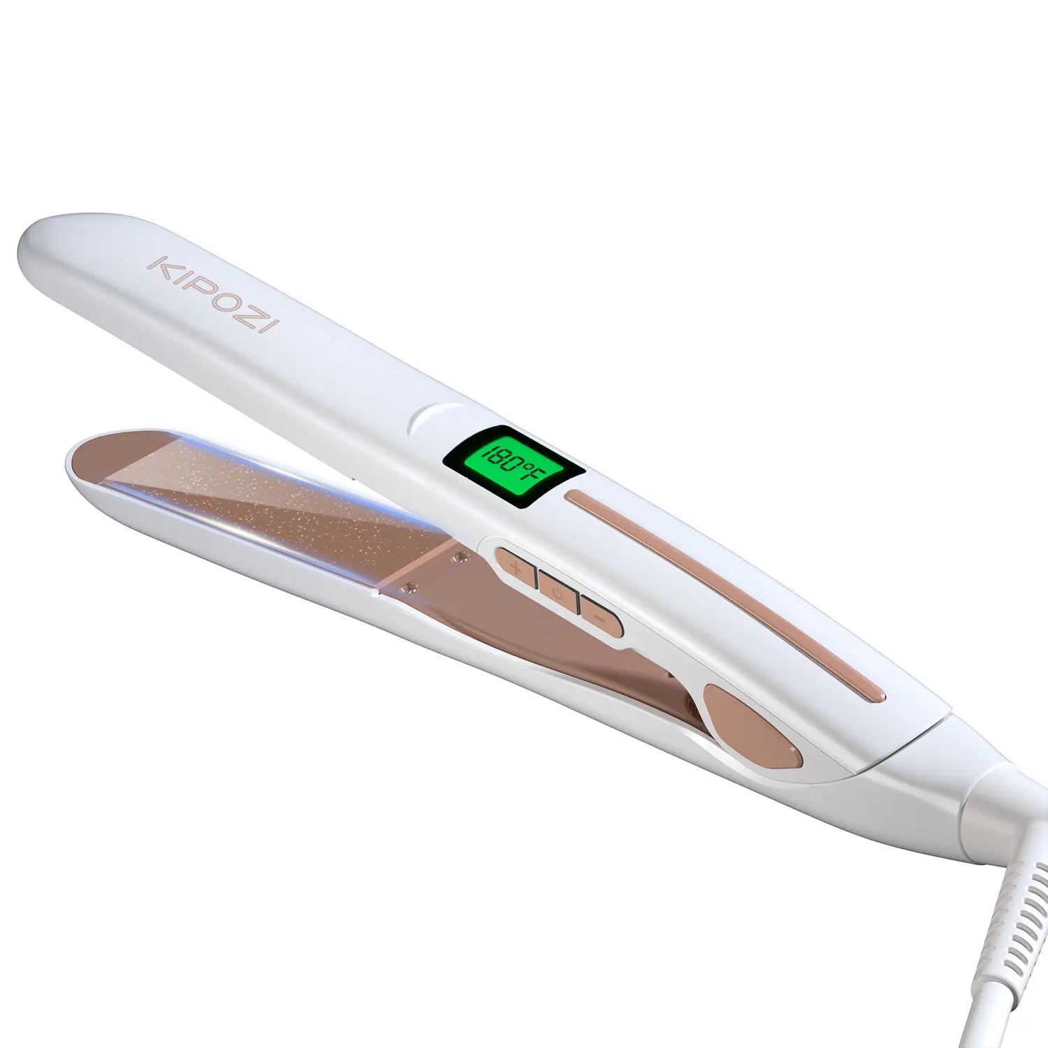 KIPOZI Titanium Pro Glide Flat Iron – Digital Smart Styler - Greycord