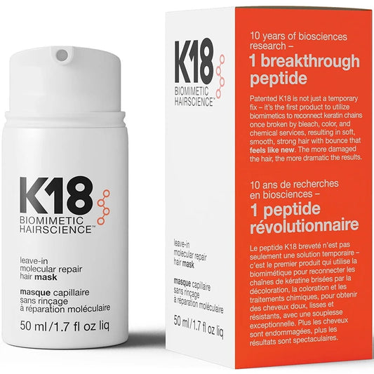 Original K18 Repair Hair Mask Leave-In Molecular Damage Restore Soft Hair Deep Keratin Scalp Treatment Hair Care Product